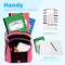 4E's Novelty Wide Ruled Composition Notebooks - Pack of 3-100 Sheets 9.75" x 7.5" - Hard Cover Red Blue Green Cute Marble Colors, Bulk Compositon Book Wide Ruling, Back to School Supplies
